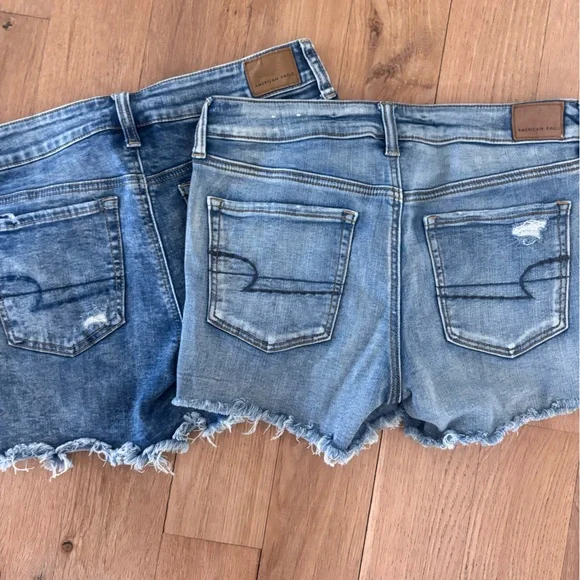3 Pairs Of Jean Shorts American Eagle / Aero - Picture 5 of 7